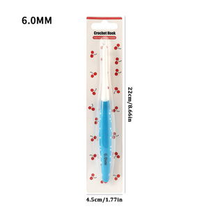 Juego de <span class=keywords><strong>Agujas</strong></span> de Ganchillo Ergonómicas de ABS de Doble Tono con Agarre Suave, Tamaño Grande, 16 cm, 3 mm, para Tejer Mantas y Bufandas con Hilo Grueso - Product Image 6