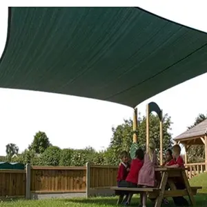 HDPE dệt kim ngoài trời Sun Shading lưới phẳng dây lưới Mono băng kem chống nắng vải tùy chỉnh thương mại Shade Sails