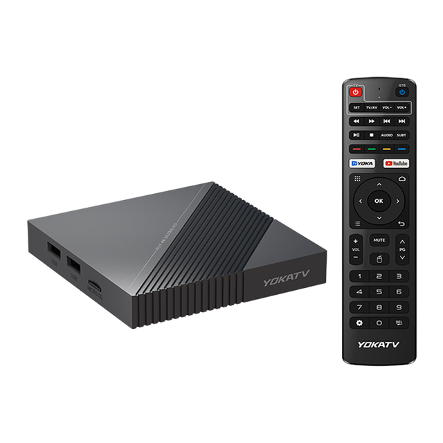 IPX1 Amlogic S905Y4 Android TV Box 2GB 16GB Storage Dual 2.4/5G WIFI BT5.1 Remote Control ATV Smart Set Top Box OTA Update