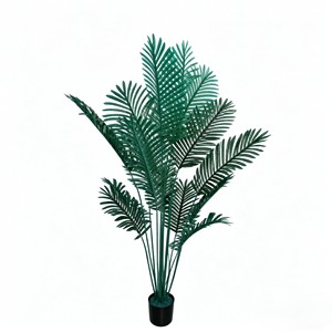 Adjustable <b>artificial</b> sunflower foliage set with detachable broad leaves for DIY wreath & bouquet filler - Product Image 1