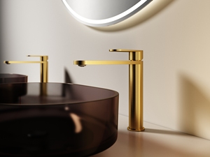 Grifo de lavabo con maneta de una sola palanca, acabado en plata cepillada/gris plomo/oro champán, montaje en encimera, giratorio 360°, para baño de hotel, OEM - Product Image 5