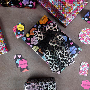 High Quality 80g New Design Embossed Birthday Gift <b>Wrap</b> 43x300cm <b>Roll</b> Festive Texture Memorable Stylish Easy - Product Image 4