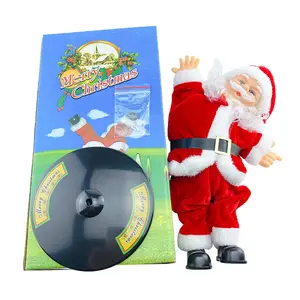 Muñeco de Papá Noel de música eléctrica para niños, soporte de manos de estilo Hip hop, regalo de Navidad para decoración de baile callejero, <span class=keywords><strong>2022</strong></span> - Product Image 5