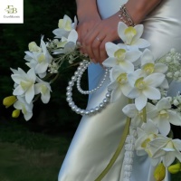 Buket Bunga Tangan Pengantin Gaya Air Terjun Tetesan Air Buket Pengantin Bunga Fotografi Pernikahan Dekorasi Rumah