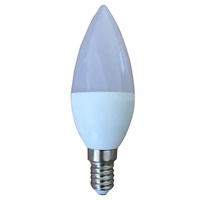 Ampoules LED SMD C37 5W Lumière du jour 4000K-5000K AC110V E14 E26 E27 Verre 50000 heures Lumières résidentielles type bougie Dimmables IRC80