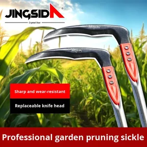 ジンシダ農業用ロングシックル肥厚特殊鎌トウモロコシ草菜種小麦切断用 - Product Image 2