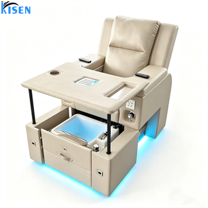 KISEN Professional Luxury Modern Lounge Reclining Manicure Foot Spa Electric Massage Beauty Nail Salon Luxe Spa Pedicure <b>Chair</b> - Product Image 3