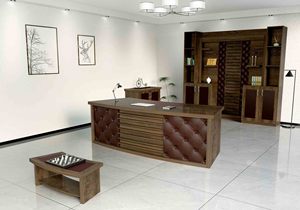 โต๊ะทำงานสำหรับโต๊ะผู้บริหารเฟอร์นิเจอร์สำนักงานดีไซน์ใหม่ที่ทันสมัย - Product Image 6