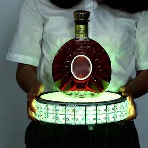 Espositore Illuminato per Bottiglie di Vino con Cristalli e Diamanti, Supporto per Champagne, Servizio VIP, Presentatore Decorativo - Product Image 2