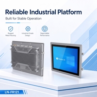 Computadora Industrial con Panel Táctil Integrado de 12.1 Pulgadas, Doble LAN, COM, USB, HD, Compatible con Windows y Linux, HMI, OEM, ODM, Personalizable