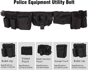 Bsci Fabriek Oem Custom Heavy Duty Riem Zakjes Tactische Taille Riem Gevechtsgordel Zakjes