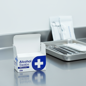 Tampons et lingettes médicales professionnels - Lingettes stériles jetables antibactériennes pour la désinfection et le nettoyage à usage clinique - Product Image 1