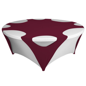 Hoàng Gia Màu Xanh bảng Runner Spandex căng 60inch Vòng tablecloth Overlay băng ghế dự bị bảng bìa cho đám cưới triển lãm trang trí - Product Image 3