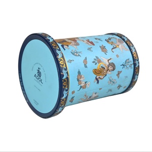 Rotating Music Tinplate Cylinder Can with Crown Cap Offset Printed Classic Melodies Design Matte Surface Food Grade Candy - Product Image 4