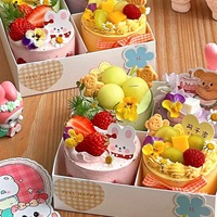 Vente en gros de boîtes à cupcakes transparentes avec couvercle en PET pour biscuits 4/6/9 grilles boîtes d'emballage en papier avec séparateurs pour pâtisserie, boulangerie, collation, dessert