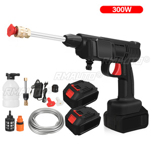 Pistola de Lavado de Autos Inalámbrica de Alta Presión de 300W, Generador de Espuma, Pistola de Agua, Limpiador con Spray para Batería Makita de 18V - Product Image 1