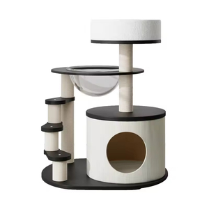 FEITU Groothandel Huisdierenbenodigdheden Binnen & Buiten Moderne Luxe Houten Kattenkrabpaal Klimboom Kattentoren Huis - Product Image 5