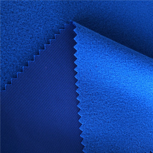 La cina produce 100% poliestere 75d 220gsm poli tessuto spazzolato eccellente del velluto per le tute - Product Image 5