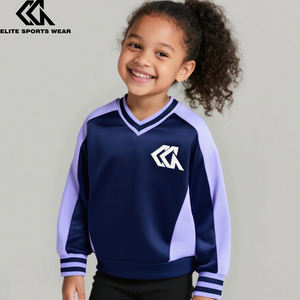 Jeune fille vêtements de <span class=keywords><strong>sport</strong></span> à manches longues col rond sweat Streetwear <span class=keywords><strong>sport</strong></span> pull décontracté - Product Image 1