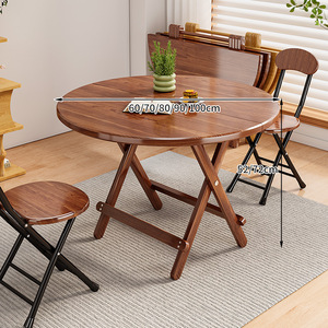 <span class=keywords><strong>Table</strong></span> à manger pliante en bois tendance, utilisation domestique, petit appartement, portable en extérieur, simple, <span class=keywords><strong>table</strong></span> carrée - Product Image 2