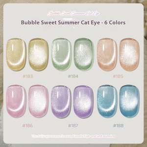 Nuevo Esmalte de Uñas Ojo de Gato Burbuja Verano 2026, <span class=keywords><strong>Amarillo</strong></span> Suave, Verde Claro, Líquido, de Larga Duración, Gel UV - Product Image 3