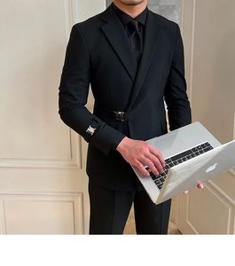 <span class=keywords><strong>Costume</strong></span> Homme <span class=keywords><strong>Sur</strong></span> <span class=keywords><strong>Mesure</strong></span> de Haute Qualité, Vêtement d'Extérieur Professionnel, Nouvelle Tendance Mode Automne, <span class=keywords><strong>Costume</strong></span> Noir pour <span class=keywords><strong>Mariage</strong></span> et Banquet - Product Image 3