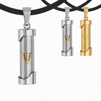 Collier ras du cou Shai Charm hébreu juif Judaica avec pendentif Mézouza Aceon en acier inoxydable, personnalisé religieux Yiwu avec micro-insertion