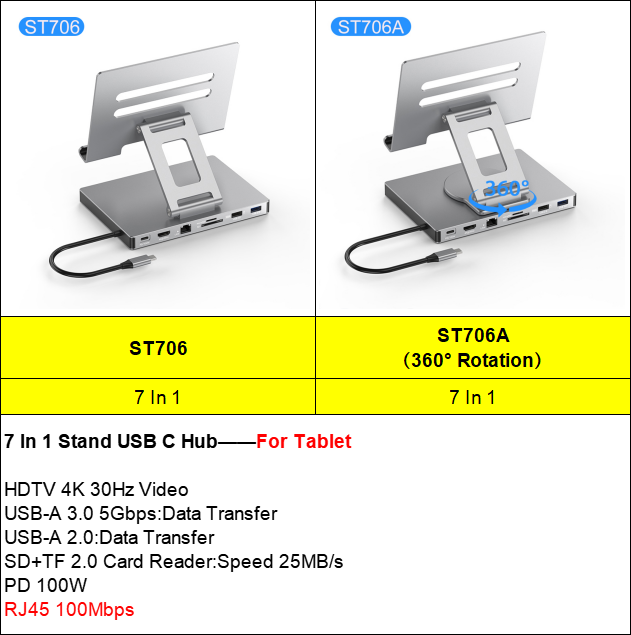 Gray-ST706A (rotazione 360 &deg;)