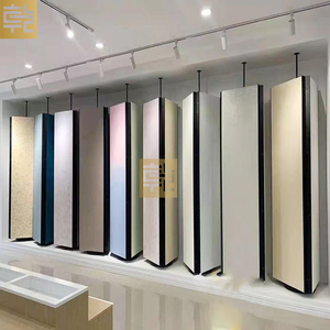 Nhà sản xuất tùy chỉnh 360 độ xoay Rack hiển thị cho gạch đá PVC đá cẩm thạch tấm Tường đá granit thạch anh triển lãm - Product Image 4
