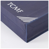 Sac fourre-tout en tissu non tissé à large poignée, confortable à transporter, réutilisable, écologique, avec coutures renforcées
