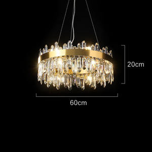 All-Copper Minimalist Modern Luxury Crystal Lighting Fixture Postmodern High-End Dining Room Bedroom Hotel Nordic Style for - Product Image 3