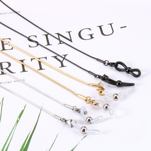 Gafas de acero inoxidable plateadas que no se deslustran, collar de serpiente, soporte de eslabones para gafas de sol para hombres y mujeres, piezas de gafas, abuela - Product Image 1