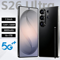 Nouveau Smartphone Original S26 Ultra 5G 7,3 Pouces 16 Go+512 Go Processeur Deca Core HD Charge Rapide Téléphone Portable
