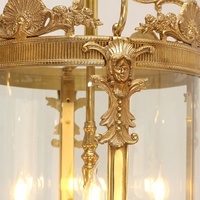 Lustre en laiton moderne de luxe d'or de lumières pendantes de décoration à la maison