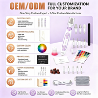 Kit de perceuse à ongles électrique rechargeable 3W sans fil, machine de manucure et pédicure avec 8 embouts de perçage et 60 bandes de ponçage pour salon de manucure