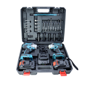 Kit <span class=keywords><strong>d</strong></span>'outils électriques multifonctionnel 2 en 1 à bas <span class=keywords><strong>prix</strong></span>, boîte à outils portable pour le perçage, la <span class=keywords><strong>d</strong></span>écoupe, le polissage, les travaux <span class=keywords><strong>de</strong></span> construction et <span class=keywords><strong>d</strong></span>'entretien - Product Image 2