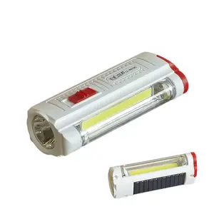 mini usb solar rechargeable COB emergency light for sale