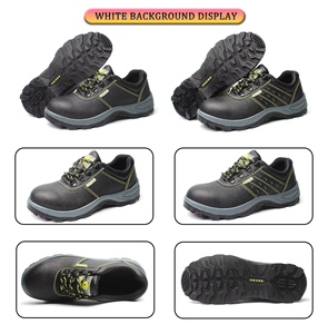 รองเท้าเซฟตี้สำหรับงานอุตสาหกรรมฤดูหนาวและฤดูร้อน JIANKUN สำหรับผู้ชาย รองเท้าหนังลายนูนกันน้ำ พร้อมหัวเหล็กป้องกันการเจาะทะลุและป้องกันการกระแทก - Product Image 5