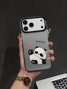 Étui de protection antichoc et étanche en PC avec finition miroir et motif Love <span class=keywords><strong>Panda</strong></span> pour téléphone portable 15/14 Pro Max - Product Image 2