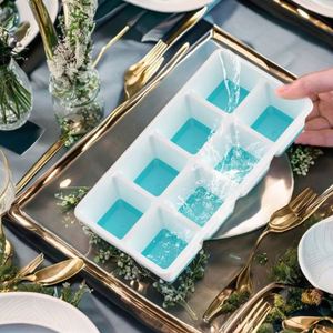 Large <b>Square</b> Colorful Silicone Ice Cube Trays Reusable Tableware for Home Freezer Baby Food Cool Ball Mold Shape Promotional - Product Image 2