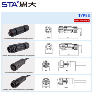 E10 lưỡi lê nối thẳng góc phải overmolded không được che chở tiêm nam nữ hàng không cắm 2 3 4 5 6 7 8 <span class=keywords><strong>10</strong></span> 12 <span class=keywords><strong>pin</strong></span> - Product Image 5