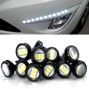 23/18MM Ultra מואר רכב DRL Led בשעות היום ריצת אורות Eagle Eye אוטומטי LED גיבוי היפוך חניה אות מנורות DRL