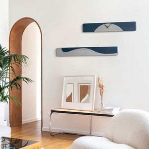 <b>Wall</b> <b>Clock</b> Rectangular Quartz <b>Silent</b> Battery Powered Living Room Modern Minimalist Design - Product Image 2