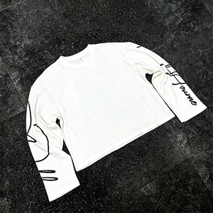 <b>Men's</b> White Short Sleeve T-<b>Shirt</b> <b>Skulls</b> Print O-Neck Casual Regular Fit Knitted Cotton Breathable Anti-Shrink High Street OEM - Product Image 1