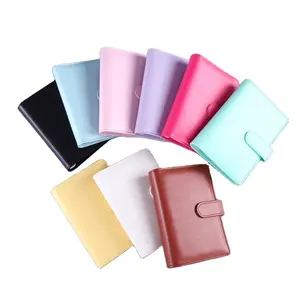 Wholesale Custom Leather A5 Budget Binder Money Wallet Planner 6 Ring Cash Envelope Trading Card Binder Accessories