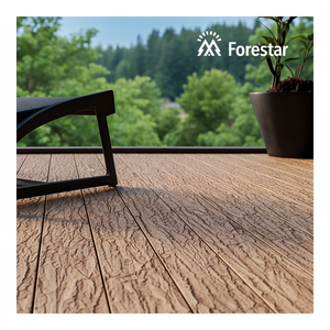 Planches de terrasse en WPC modernes Forestar pour extérieur, 135*23mm, co-extrusion solide, grain de bois naturel, imperméables - Product Image 3