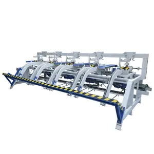 Woodworking machinery slat conveyor chain Automatic Wood Turning Machine Timber Cutting Off Saw Machine