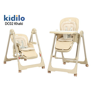 Chaise haute pour bébé Kidilo noire, multifonctionnelle, pliable, siège domestique, portable pour enfants, pour repas, modèle <span class=keywords><strong>OLIVER</strong></span> Car - Product Image 2