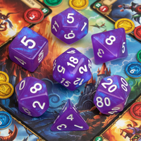 Dés DND scintillants, pailletés, cosmiques, mixtes, polyédriques, dés DND pour jeux de rôle sur table