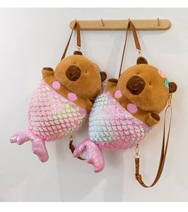 ตุ๊กตาคาปิบาร่านุ่มนิ่ม ใยฝ้าย PP วัสดุขนสั้น สำหรับเด็ก สะพายได้ กอดได้ ตุ๊กตาเป้สะพายหลัง ขายส่ง - Product Image 2